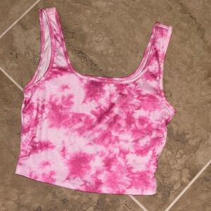 XS Pink Tye dye SHEIN Tank top